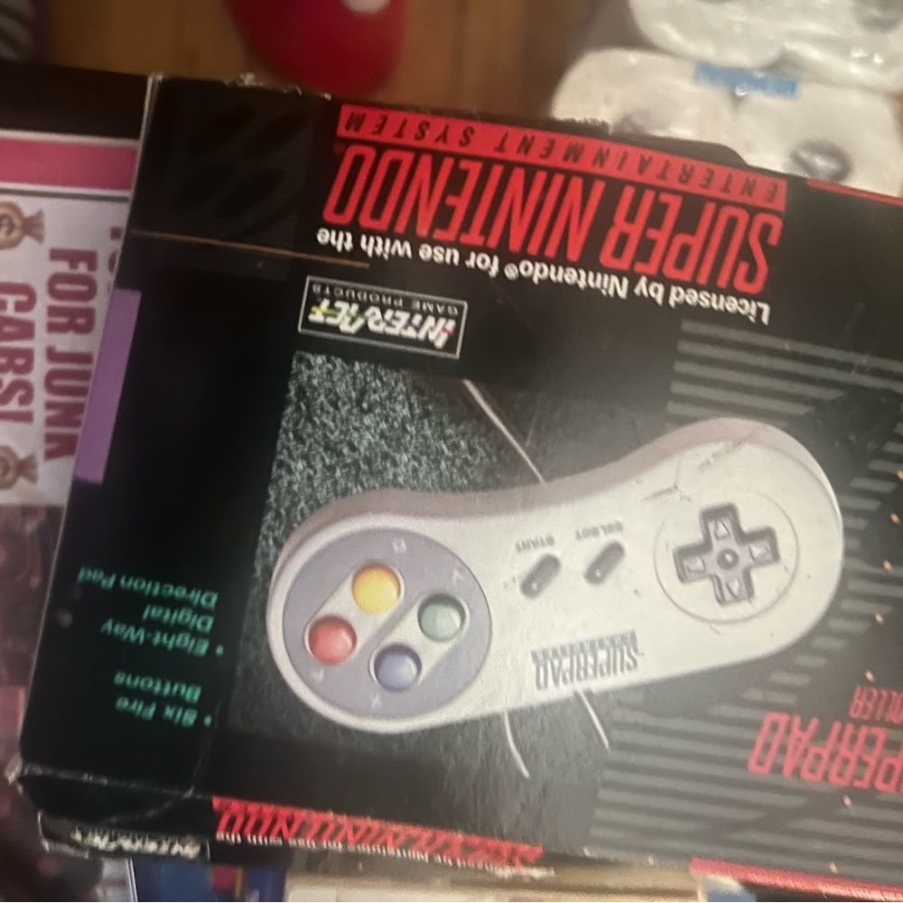 Nintendo Gray SNES Controller Classic Design